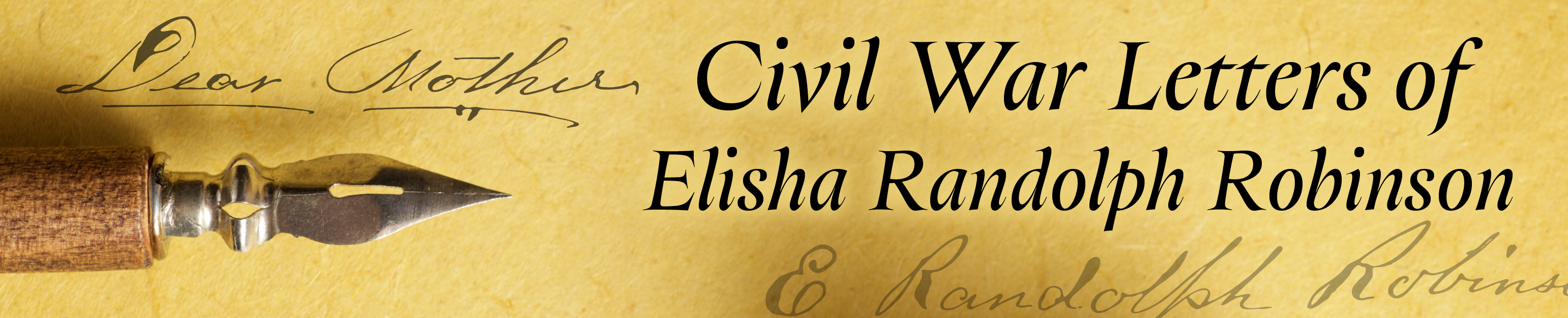 Civil War Letters of Elisha Randolph Robinson