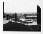 Stairs to navigate campus to and from dorms by SUNY Geneseo