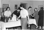 Providing refreshments to all who helped move the book collection into the new Fraser Hall Library (interior) by SUNY Geneseo