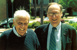 Charles L. "Bud" VanArsdale (L), President Christopher Dahl (1994-2013) by SUNY Geneseo