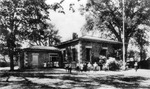 Geneseo's cobblestone school on Center Street by SUNY Geneseo