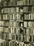 Library books on shelves by SUNY Geneseo