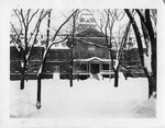 Old Main decked out in snow by SUNY Geneseo