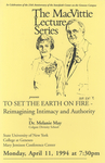 To Set the Earth on Fire: Reimagining Intimacy and Authority by Dr. Melanie May by Tom Matthews