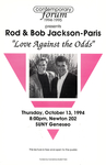 Rod and Bob Jackson-Paris: "Love Against the Odds" by Tom Matthews