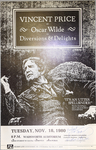 Vincent Price as Oscar Wilde in Diversions & Delights by Tom Matthews